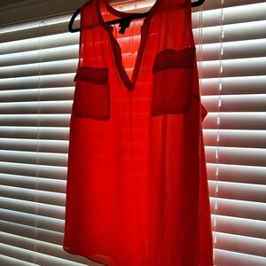 Worthington Coral Sleeveless Blouse